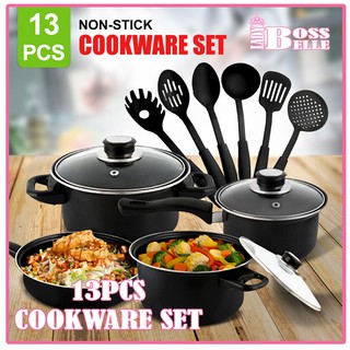 13 pcs Cookware Set 13Pcs Kitchenware Cookware Set Non-Stick/Soup Pot/Fry Pan