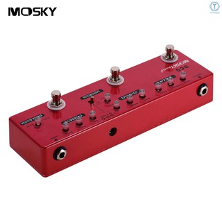 MOSKY DC5 6-in-1 Guitar Multi-Effects Pedal Delay + Chorus + Distortion + Overdrive + Booster + Buff