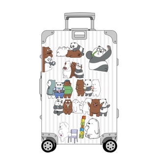 Laptop Backpacks✺♙☞black bagantitheft bagnetbook laptop☄36Pcs We Bare Bear Pack Luggage Journal Lapt