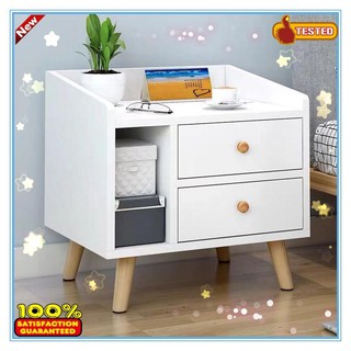 Compact and convenient bedside cabinet with small storage cabinet 2 drawers and 3 drawers