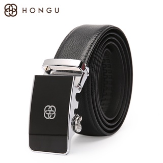 ∈Honggu men s first layer cowhide wallet belt gift box set business trend wallet belt men s gift box (2)