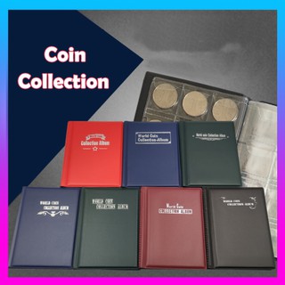 120 Pockets Coins Album Collection Book Commemorative Coin Storage Holders PVC Coin Album Collection