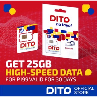 Dito Sim Card Telecome (Sim Card Only with free 1gb)
