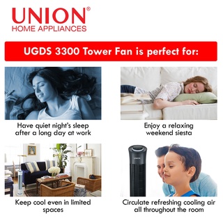 Union UGDS-3300 30" Designer Series Tower Fan (White) (6)