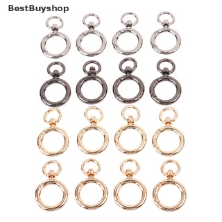 BBS Bless 4Pcs Open Circle Snap Hook Spring Gate O Ring Trigger Clasps Leather Bag Strap Glory