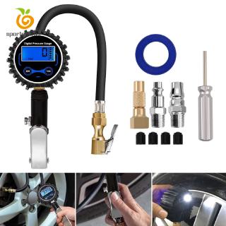 Ready stock 1 Set Digital Tire Inflator with Pressure Gauge 200 PSI Air Chuck Kit