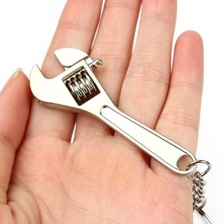 Wrench Keychain Stainless Steel Car Key Ring High-grade Simulation Spanner Key Chain Keyring Keyfob Tools For Boys Birthdays Gift (6)
