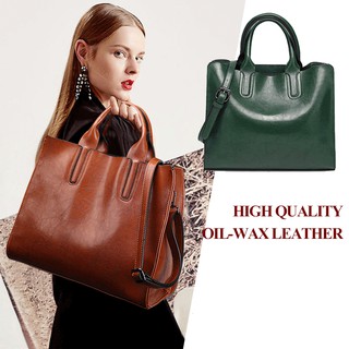 New Ladies Leather Handbag Fashion Tote Bag Shoulder Bag Large Capacity Waterproof