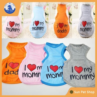 Printed English Letters Summer Breathable Thin and Light Multicolor Comfortable Dog Vest Dog Shirt Dog Clothes