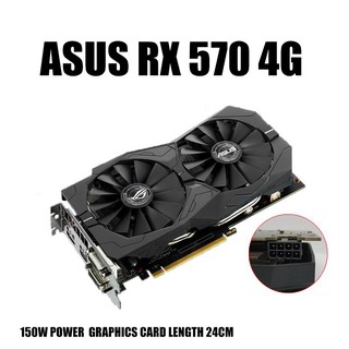 ASUS Rx570 4G Raptor Used Computer Game Independent Graphics Card Eat Chicken Sapphire Rx580 1060 (2)