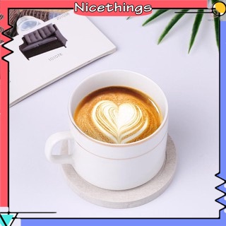 NT Natural Diatomaceous Earth Drink Coaster Absorbent Modern Round Coaster for Drinks Drinking Cups Protect Furniture From Damage