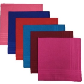 【spot goods】♟❁┅Plain Colors Handkerchiefs-12 Pcs (42×42cm)