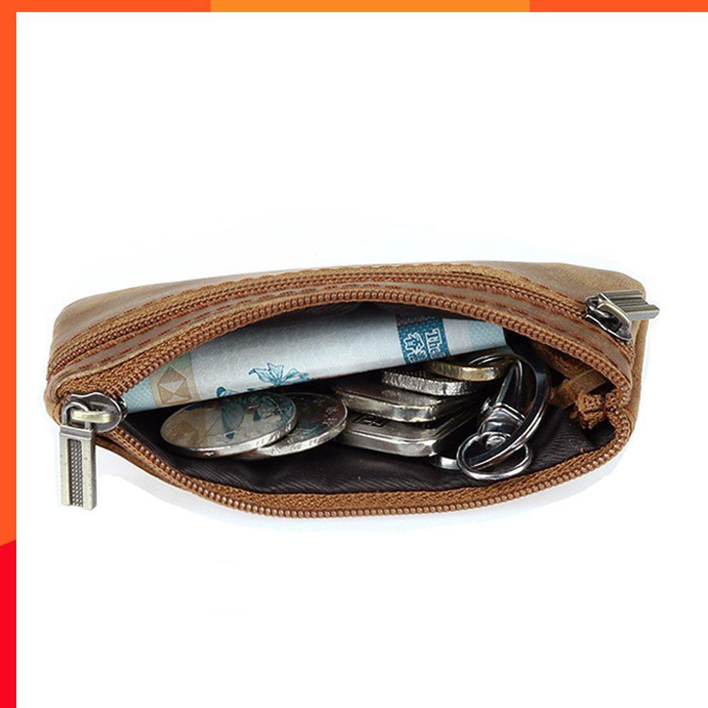 Fashion Men Case Mini Key Leather Purse Coin Bag (1)