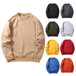 Ready Stock☁✓King James Unisex Plain Cotton Long Sleeve Sweater Jacket