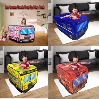 Tent for Kids Cartoon Kids Tent Folding Police Ambulance Outdoor Tent for Kids Baby Tent