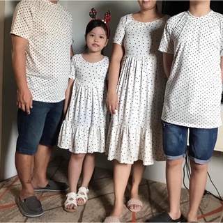 Polkadots Family Shirt And Dress (Mother, Father, Daughter and Son) (8)