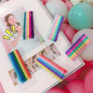 10PCS/Lot Korean Style Geometric Candy Color Hairgrips