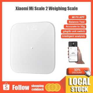 Original Xiaomi Mi Scale 2 Weighing Scale Digital BMI Scale Mifit APP Support Baby Weighing