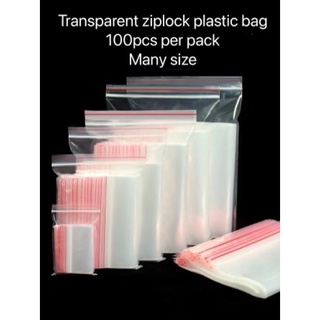 Transparent ziplock packaging bag clear plastic bag (1)