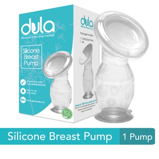 Dula Silicone Manual Breastpump with Lid & Suction Base