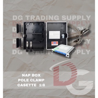 Nap Box 1:18 w 1:8 Splitter (PLC/Cassette) With FREE Pole Clamp