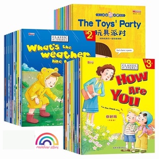 (10 Books Per Set) Kids Early Learning Story Books Full Color Coated Paper Bedtime ReadingBook