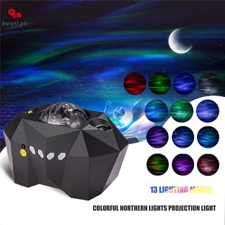 In stock bluetooth music northern lights starry sky lamp projection lamp room decoration laser water pattern night light