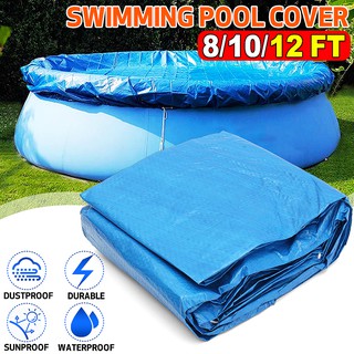Round Pool Swimming Pool Cover Roller Family Garden Pools Swimming Pool Cover(Not a swimming pool) o