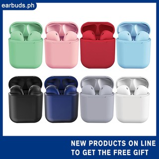 (COD) 9 Colors i12 TWS Mini Wireless Bluetooth Inpod Airpod Earphone Stereo Earbud Sport Headset with Mic For Iphone Android
