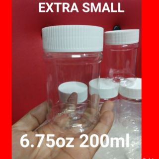 50PCS EXTRA SMALL DONEWELL J 2 PEANUT BUTTER JAR 6oz (200ml) white Cap.po tayo ngaun (1)