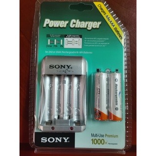AA and AAA battery charger SONY Compact Charger With Rechargeable Battery（with 2pcs Batteries ）drone