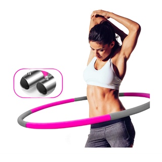 Weighted Hula Hoop Detachable and Weight Adjustable Design Stainless Steel Frame Fat Burning Healthy (3)