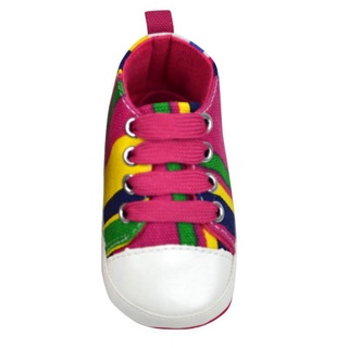 BB Toddler Baby Boy Girl Rainbow Color Soft Sole Crib Sneaker (9)