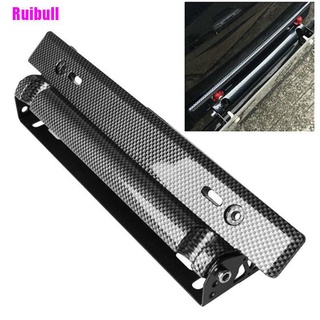 [Ruibull] Carbon Fiber Number Car Racing License Plate Frame Holder Universal Adjustable