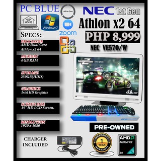 NEC VE570/W ALL IN ONE PC 1st Gen AMD Athlon X2 64 250gb HDD