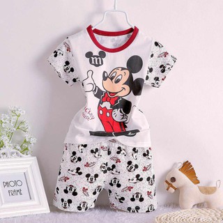 Baby & Kids Mickey Mouse Terno T Shirt+Shorts For Boys Sleepwear Set