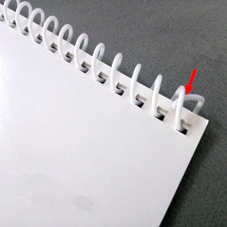 Loose Leaf►☼✸Plastic Spiral Coil A4 46 Holes Loose-Leaf Spiral Binding Ring DIY Notebook (100pcs/Box