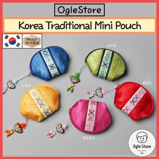 Korea Traditional Mini Pouch Halfmoon Korean Souvenir Hanbok Bag