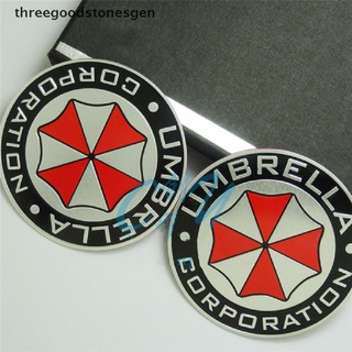 [threegoodstonesgen] 3D Aluminum Alloy Umbrella Corporation Resident Evil Decals Decorations Badge