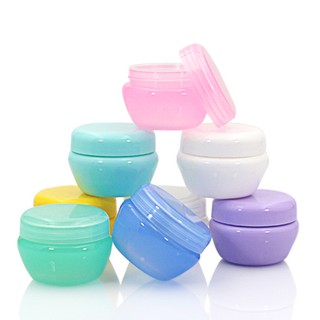 10pcs 5g 10g 20g Empty Plastic Colorful Jar Cream Cosmetic Container & Inner Lid Bottle makeup