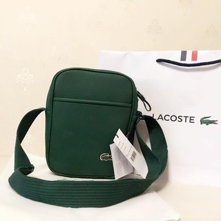 Authentic Quality Lacoste Men's Sling Bag, With Dust Bag, Tag & 2 Compartment, 10 inches