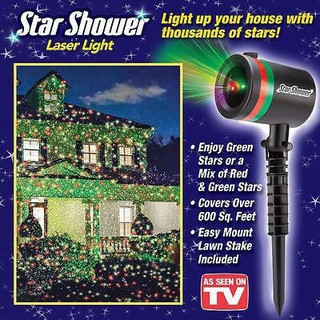 JH-NJ070 Star Laser Motion Shower Light Star Projector Outdoor Light Christmas