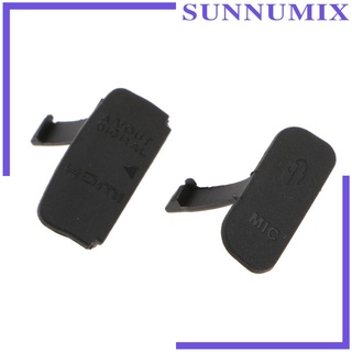 [SUNNIMIX] AV OUT Microphone Port Cover Interface Rubber Skin for Canon EOS 600D