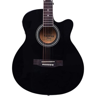 Acoustic Electric Guitar - Spruce Wood Matt Finish Electric Acoustic Guitar (Black EQ) (7)