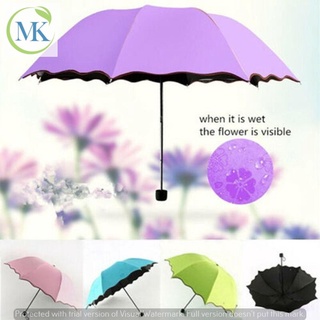 Magic Folding Sun/Rain Windproof Flowering Umbrella