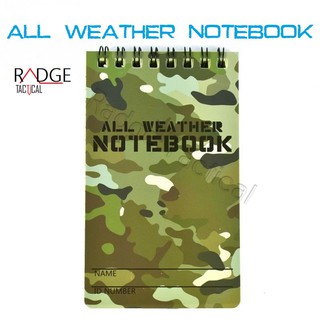 All Weather NoteBook Tactical Camouflage Mini Notepad Write In Rain