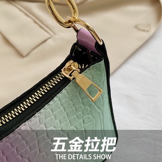 S.Y. #7111 Women's Bag Summer MINI Baguette Bag French Style New Trendy Wild Shoulder Bag Handbag (4)