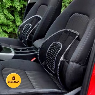MERCA Mesh Lumbar Lower Back Support Car Seat Chair Cushion Pad