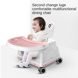 Foldable High Chair Booster Seat For Baby Dining Feeding, Adjustable Height & Removable Legs Baby High Chair with Adjustable Height and Removable Legs (4)