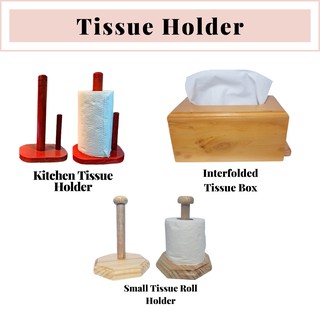 Wooden Kitchen Tissue Holder/Paper Towel Holder